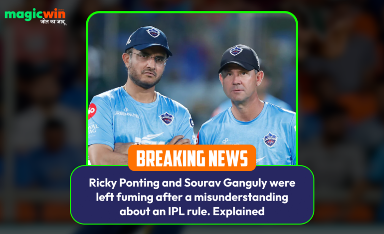  Ricky Ponting and Sourav Ganguly were left fuming after a misunderstanding about an IPL rule. Explained