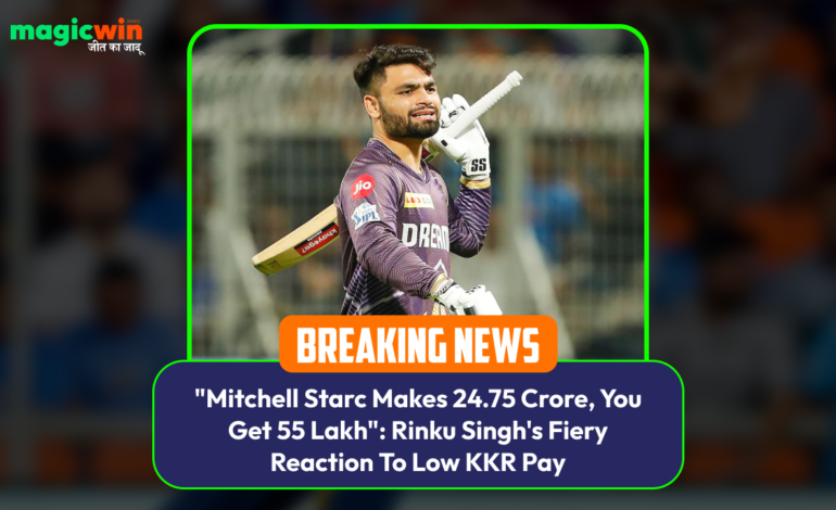  “Mitchell Starc Makes 24.75 Crore, You Get 55 Lakh”: Rinku Singh’s Fiery Reaction To Low KKR Pay