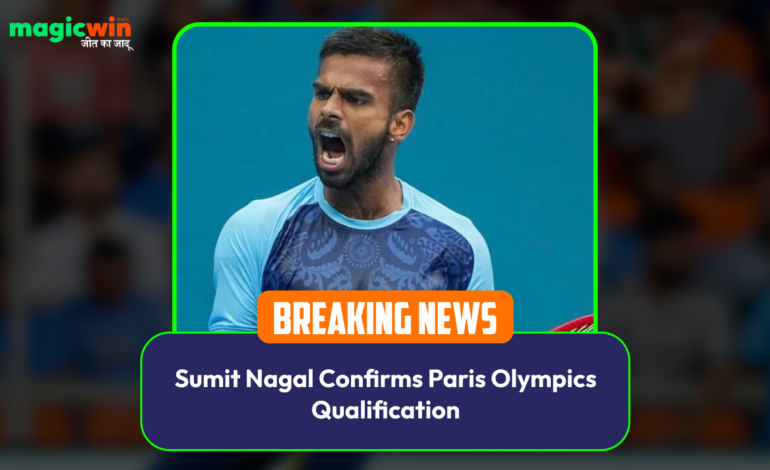  Sumit Nagal Confirms Paris Olympics Qualification