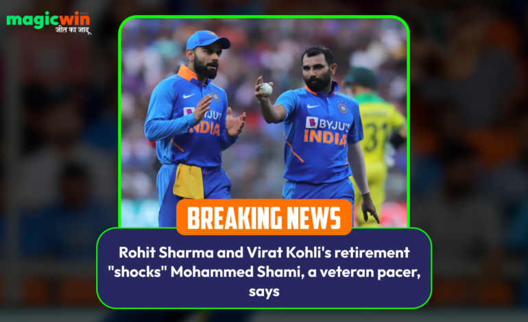  Rohit Sharma and Virat Kohli’s retirement “shocks” Mohammed Shami, a veteran pacer, says