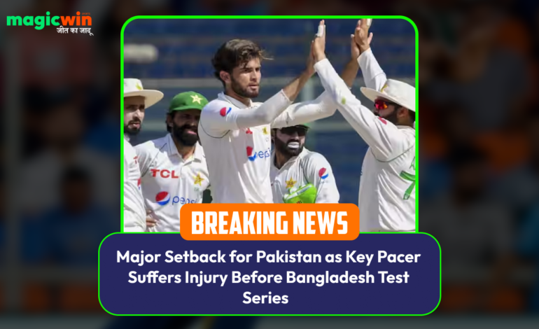  Major Setback for Pakistan as Key Pacer Suffers Injury Before Bangladesh Test Series