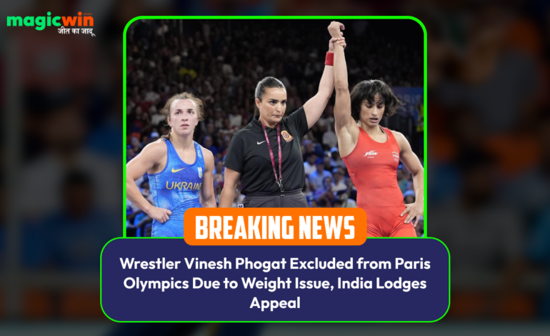  Wrestler Vinesh Phogat Excluded from Paris Olympics Due to Weight Issue, India Lodges Appeal