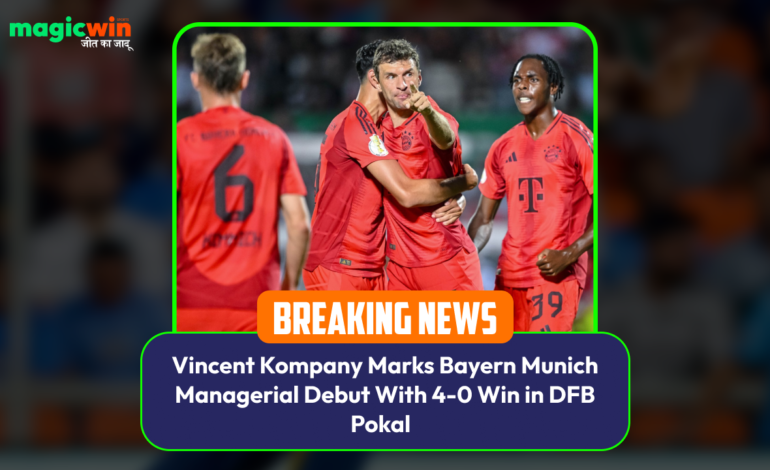  Vincent Kompany Marks Bayern Munich Managerial Debut With 4-0 Win in DFB Pokal