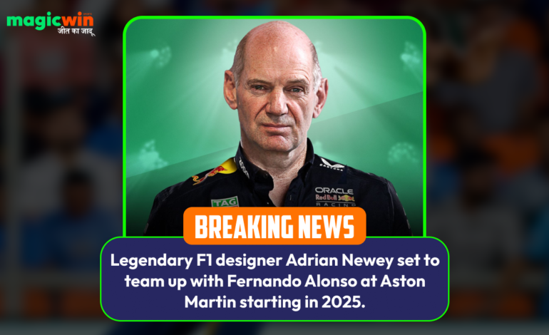  Legendary F1 designer Adrian Newey set to team up with Fernando Alonso at Aston Martin starting in 2025.