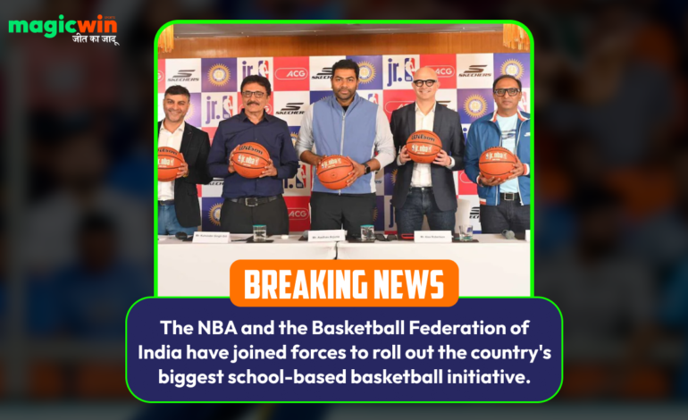  The NBA and the Basketball Federation of India have joined forces to roll out the country’s biggest school-based basketball initiative.